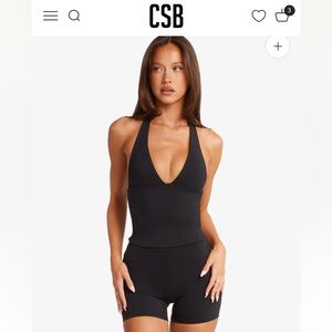 CSB Black Freedom Halter Tank Small